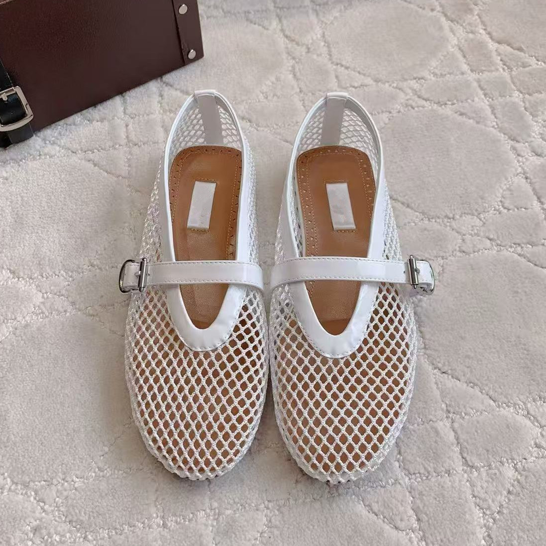 Fishing Belt - Chaussures plates Mary Jane pour femme,