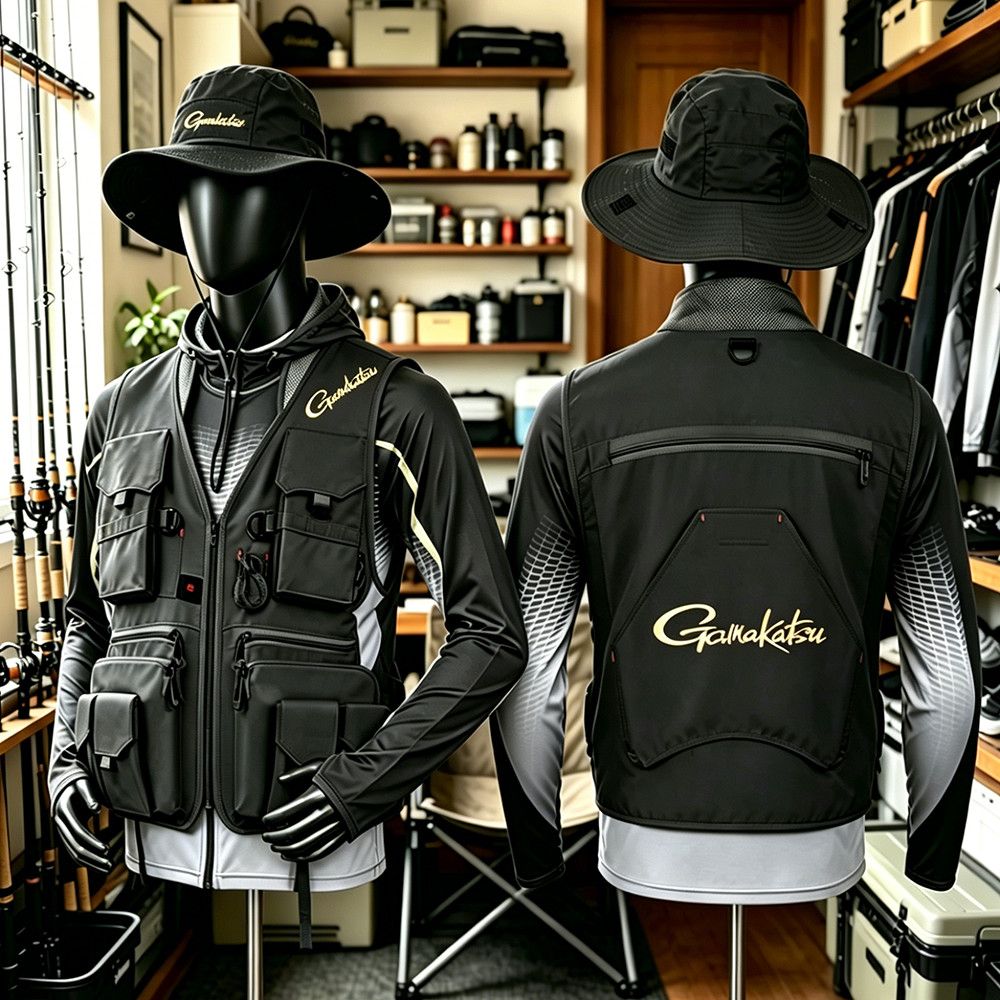 Fishing Vest - Gamakatsu Gilet de pêche multi-poches pour