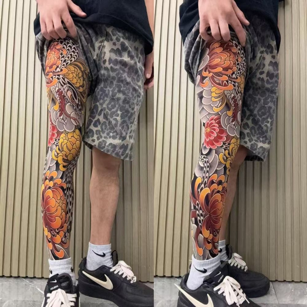 Fishing Socks - Chaussettes de faux tatouage à jambes