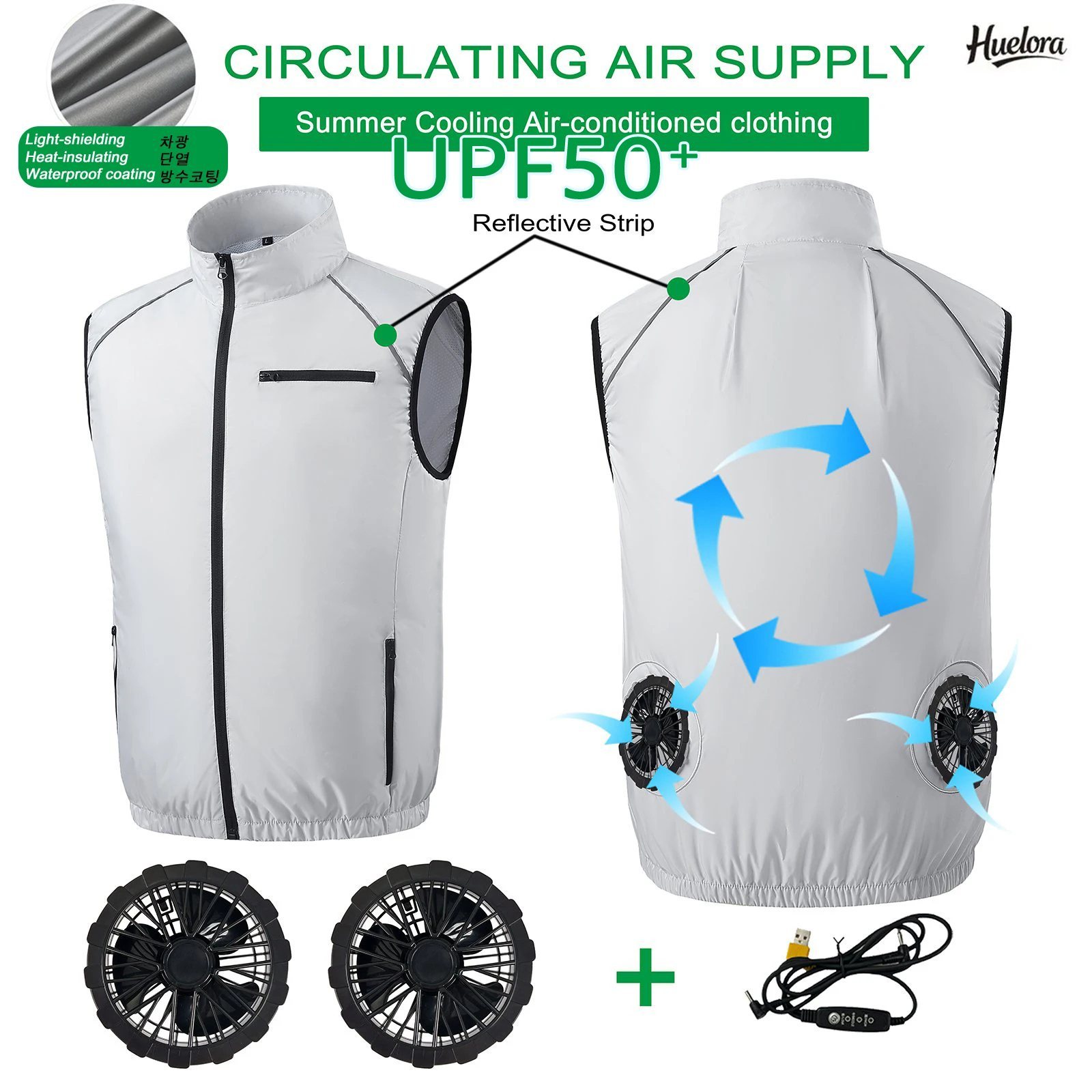 Fishing Vest - Gilet d'été Cool, gilet de ventilateur