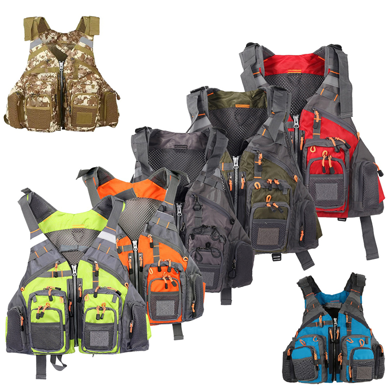 Fishing Vest - Gilet de pêche multifonctionnel avec plusieurs