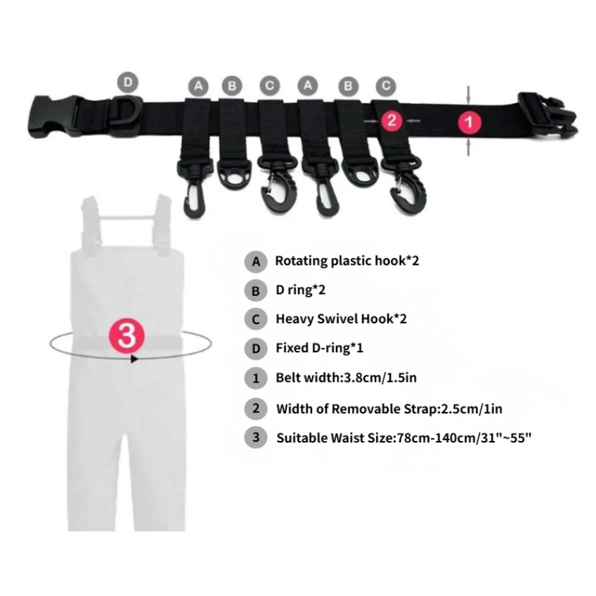 1 Ceinture de pêche réglable a - Fishing Belt avis et prix