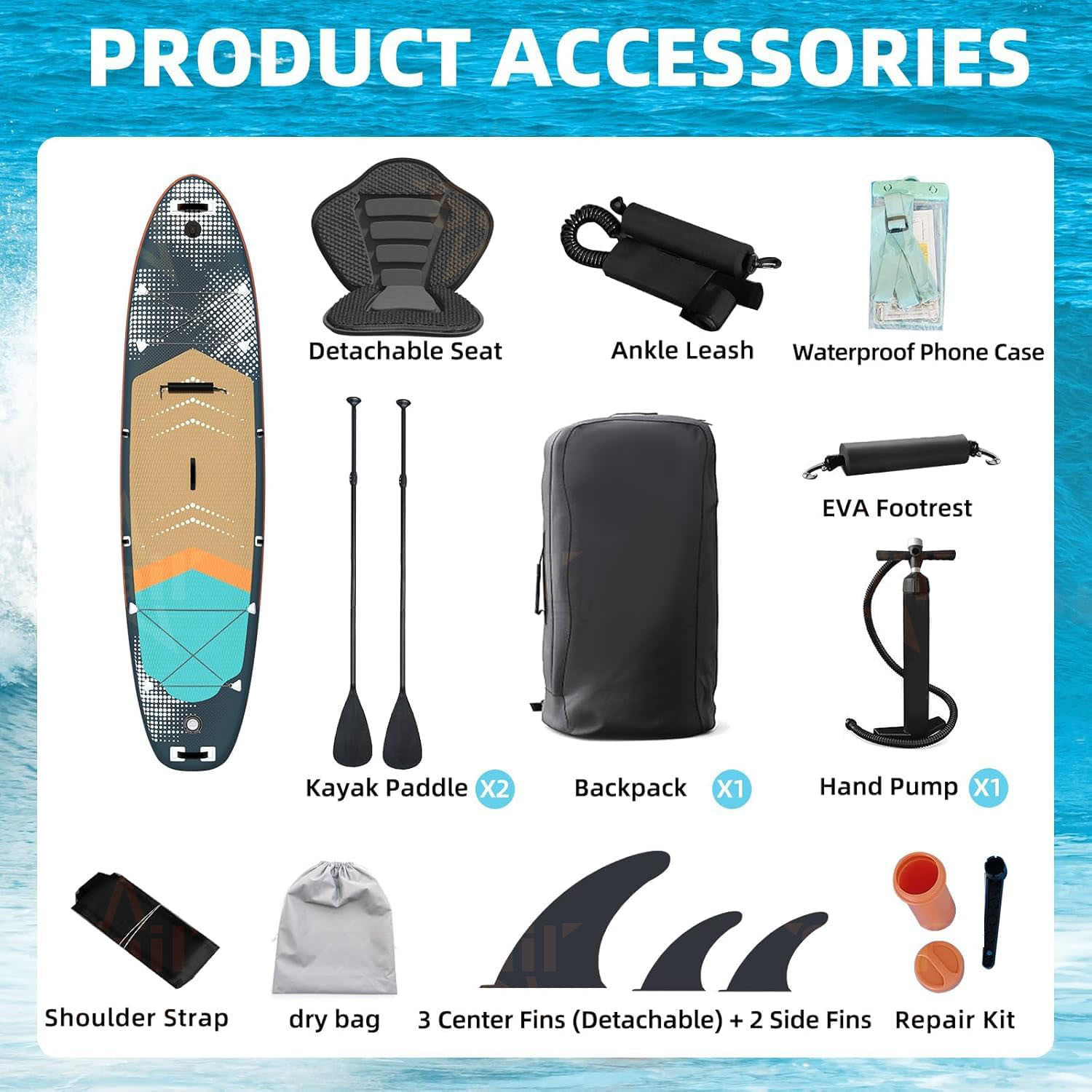 Planche à pagaie gonflable mul - Fishing Backpack avis et prix