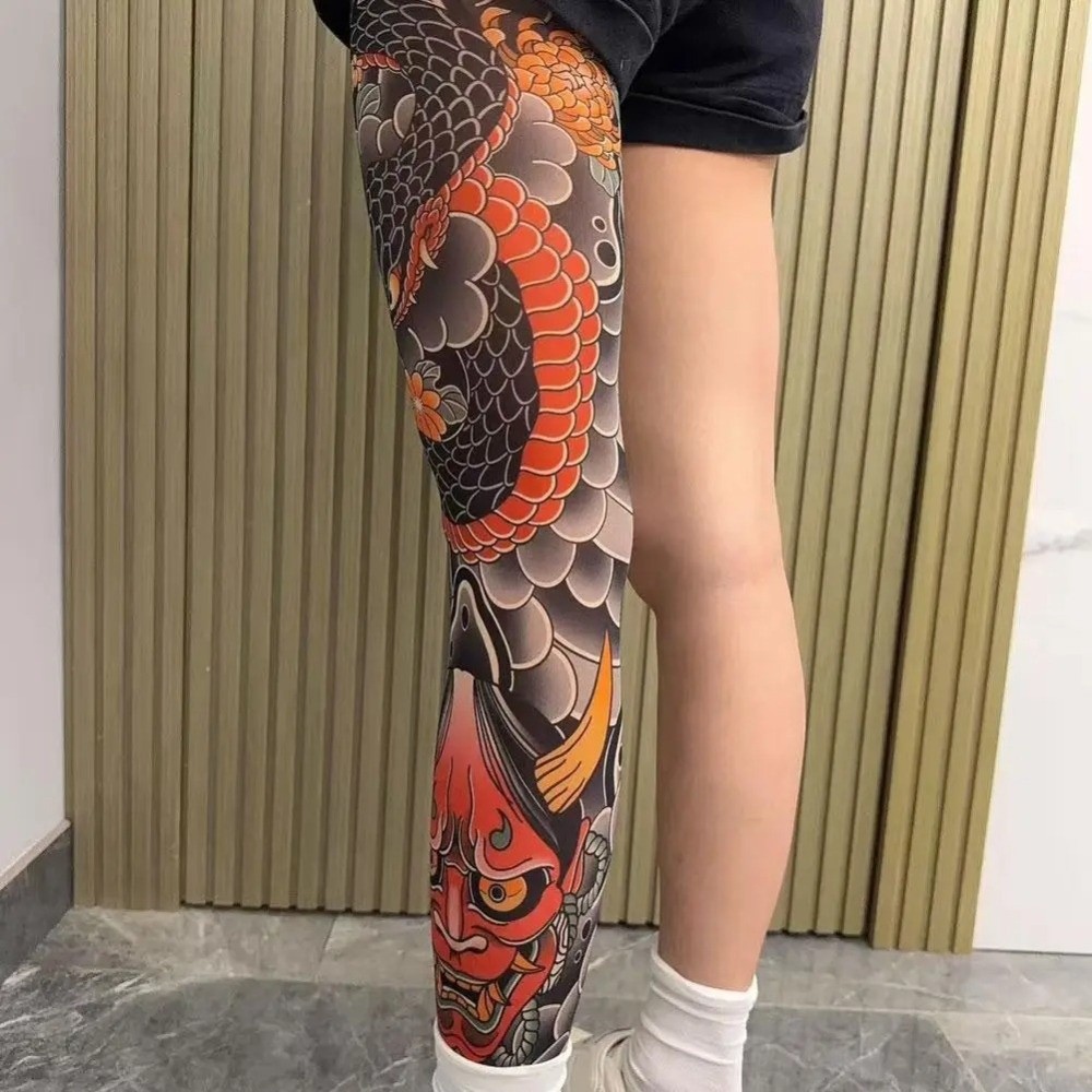 Chaussettes de faux tatouage à - Fishing Socks avis et prix