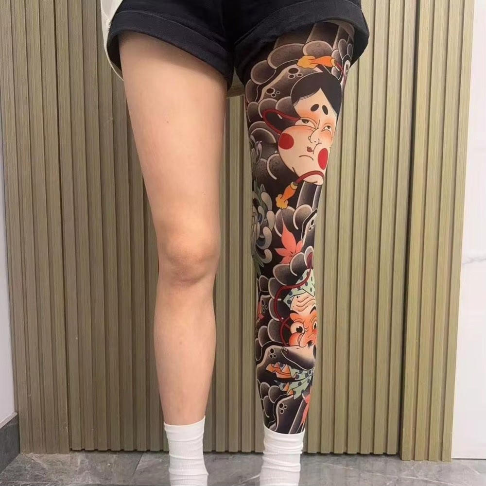 Chaussettes de faux tatouage à - Fishing Socks avis et prix