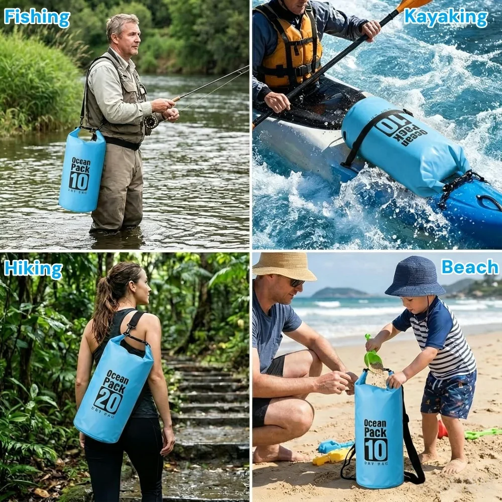Sac étanche flottant 500D, sac - Fishing Bag Waterproof avis et prix